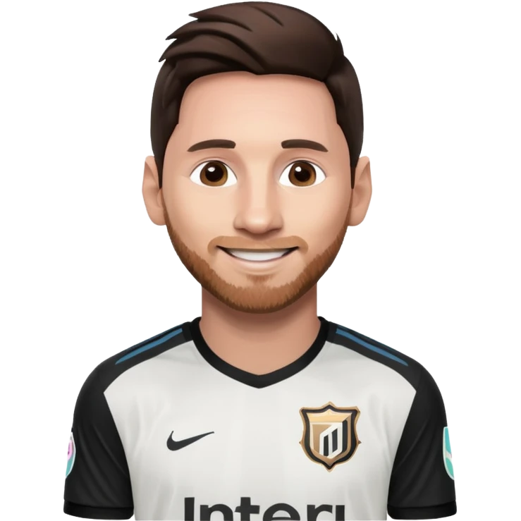 Lionel Messi in Inter Miami shirt emoji