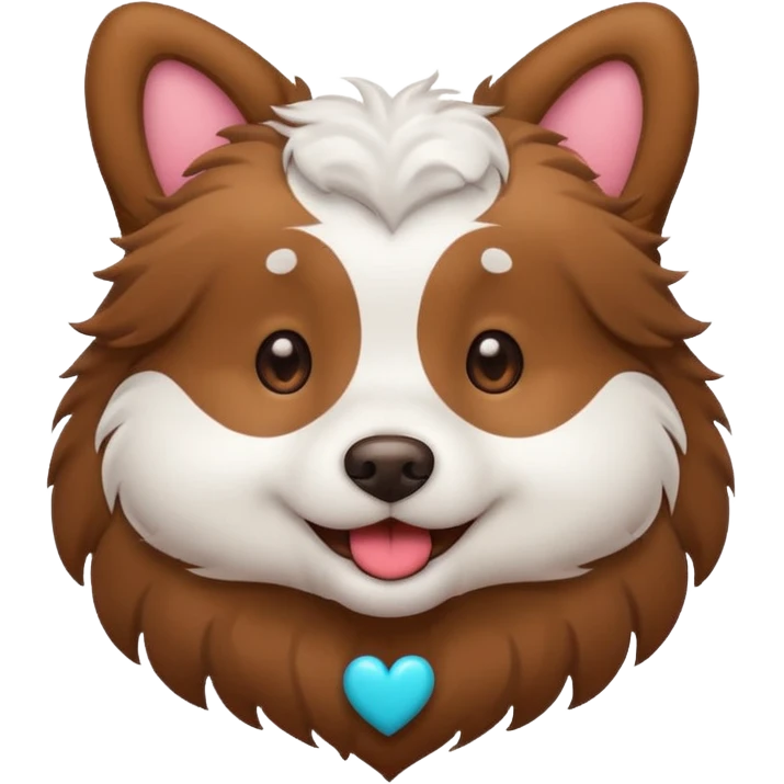 dog with Heart-Eyes Emoji emoji