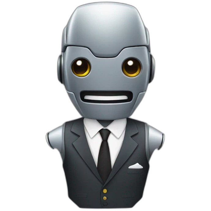 robot in a suit emoji