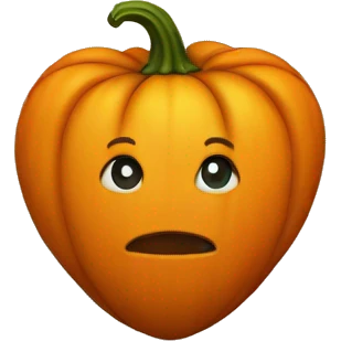 pumpkin heart emoji