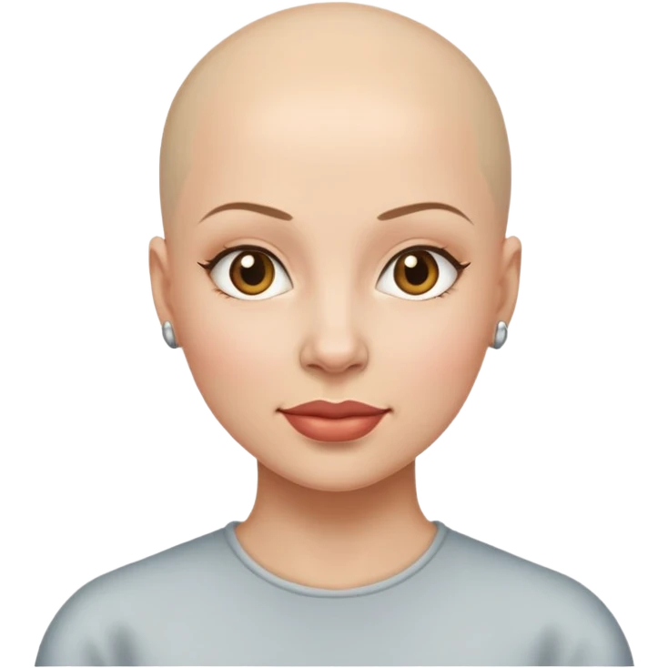 대머리 여자 emoji