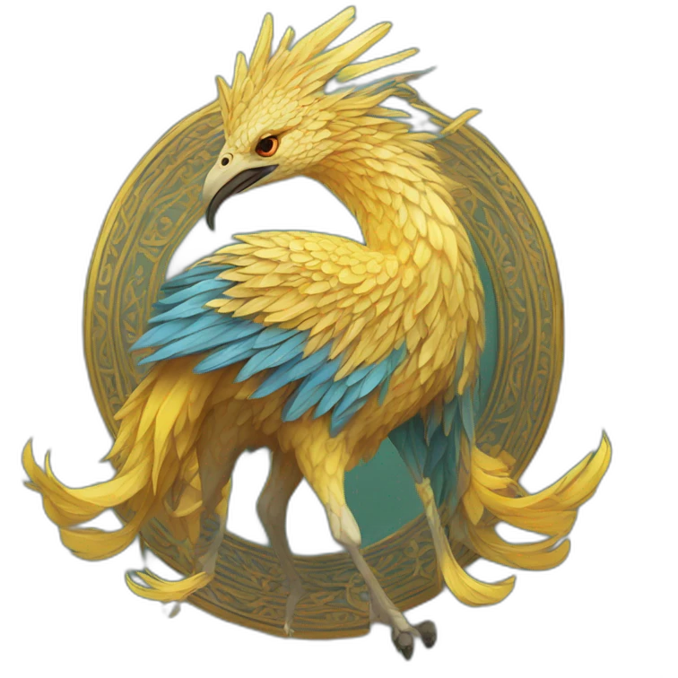 Majesty of Simorgh colorful emoji