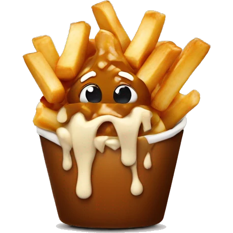 Poutine eat a Poutine emoji