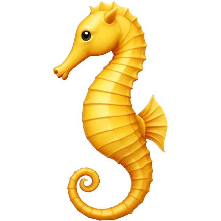 seahorse yellow emoji