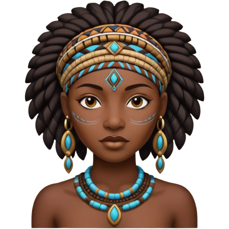 tribal black woman emoji