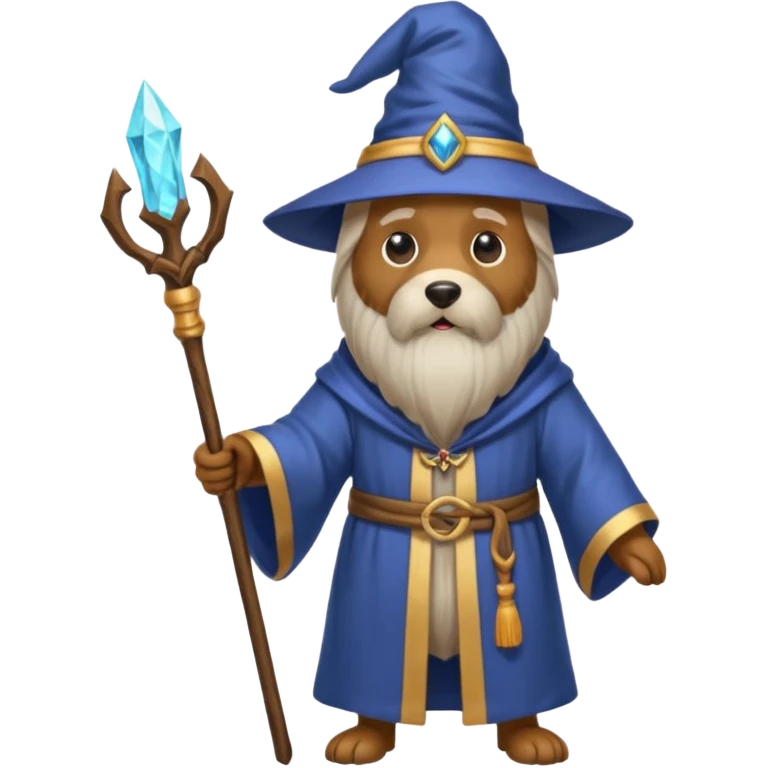 Dog wizard emoji