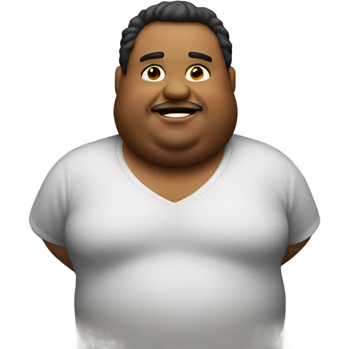 Fat guy emoji