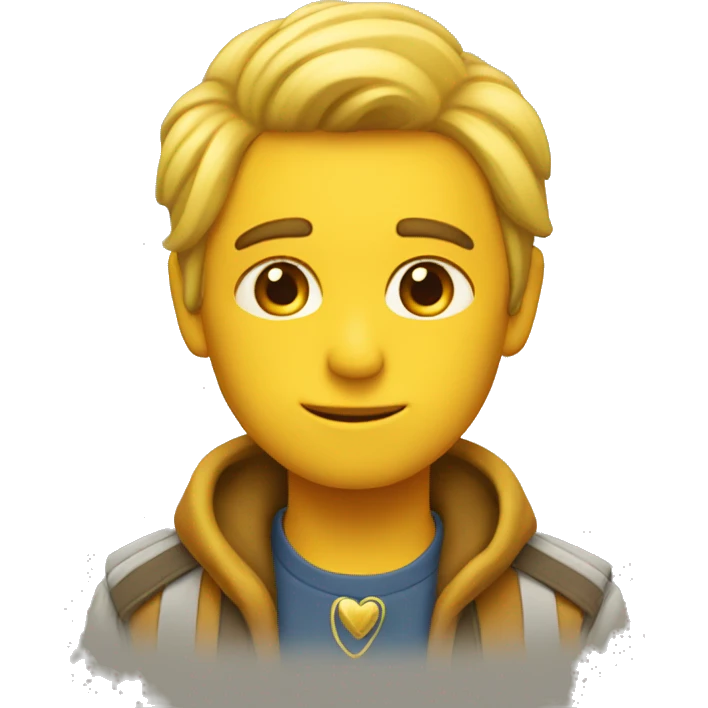 Corazón dorado emoji