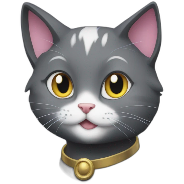salem the cat from sailor moon emoji