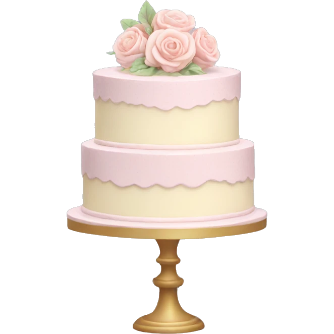pastel wedding cake emoji