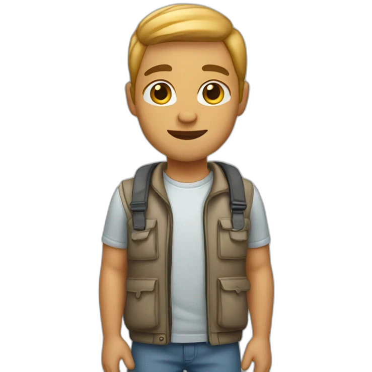 courier light-skinned emoji