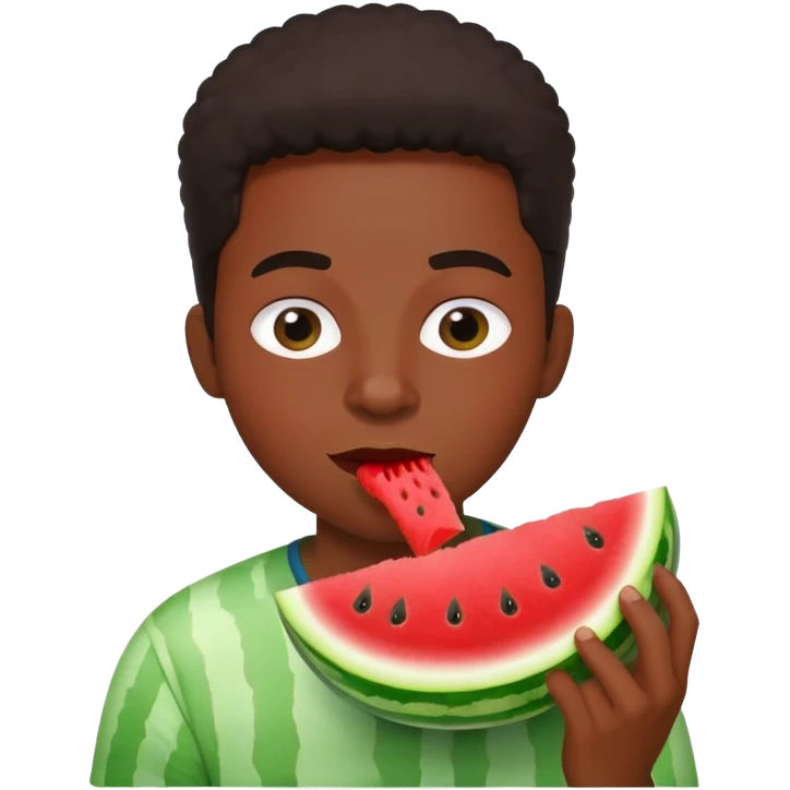 Nigga eat watermelon emoji