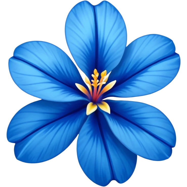 aestetic hawaian flower blue emoji