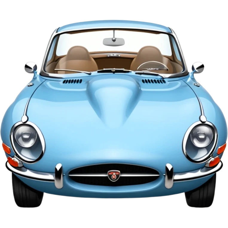 1970 e type jaguar 2+2 light blue  emoji