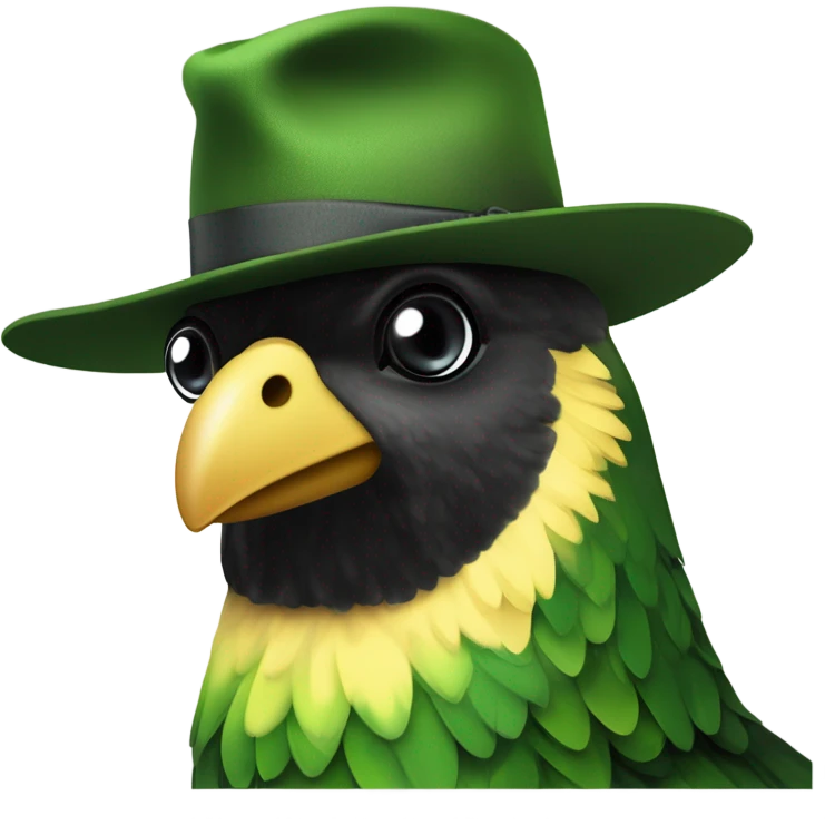 Erstell mir einen grünen Wellensittich emoji