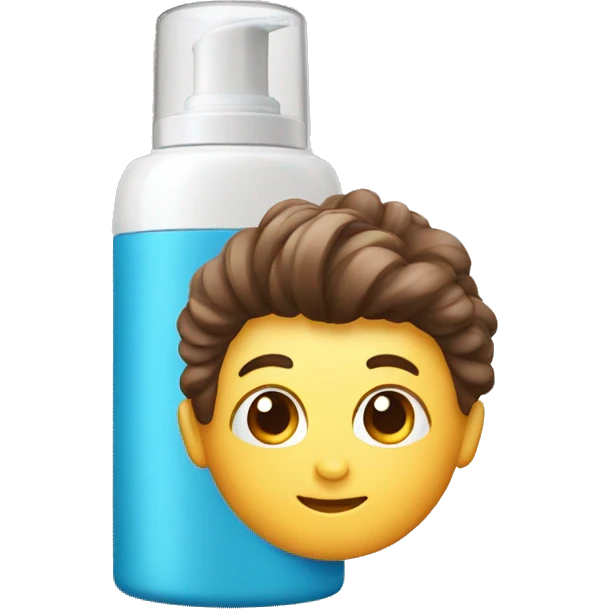 hair mousse in bottle emoji