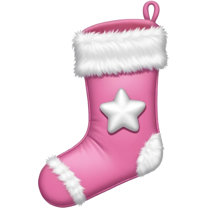 Pink Christmas emoji