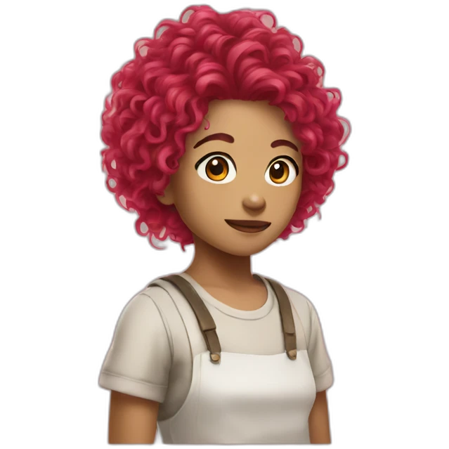Ramen hair ruby emoji