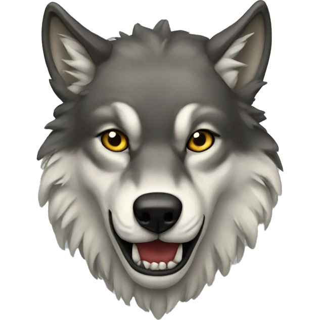 Wolf with snake on head emoji