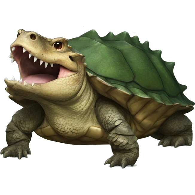 Alligator snapping turtle emoji