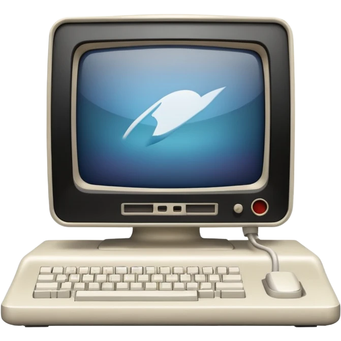 old mac computer front view emoji