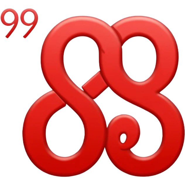 I want an image of these, numbers "999" written in red colour  emoji