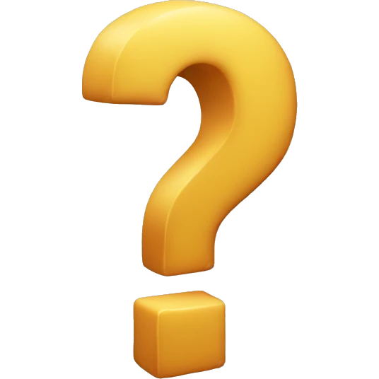 question mark 3d emoji
