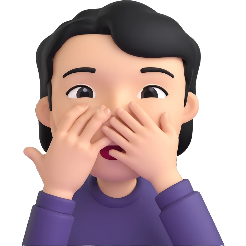 face whispering, hand cupped to mouth emoji