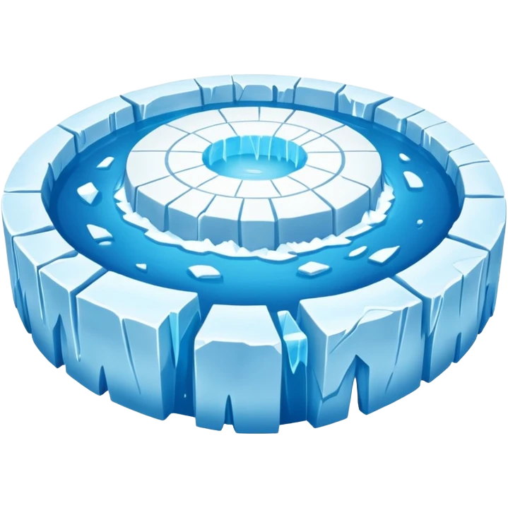 flat earth surrounded by ice wall emoji