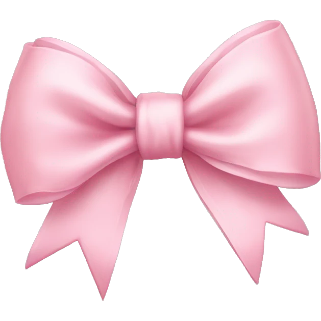 Light pink bow emoji