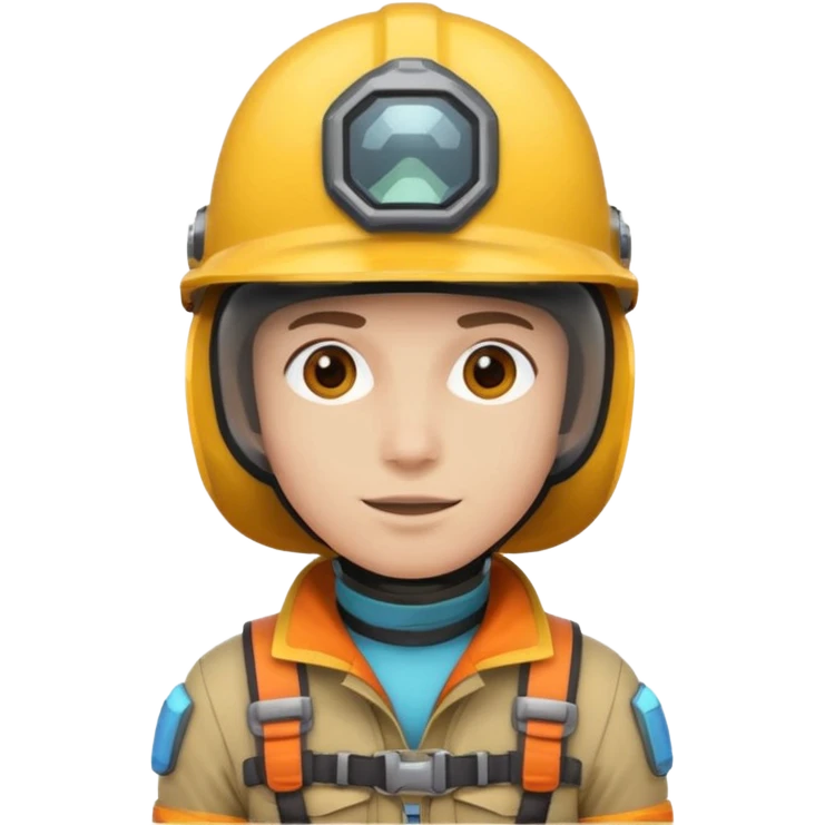 Colorful Helmeted Traveler emoji