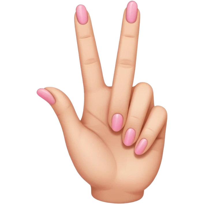 finger heart with pinky sticking up emoji