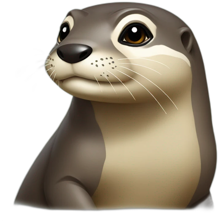Loutre sur tortue  emoji
