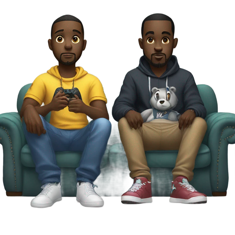 T diddy and tee grizzly playing fortnite together emoji