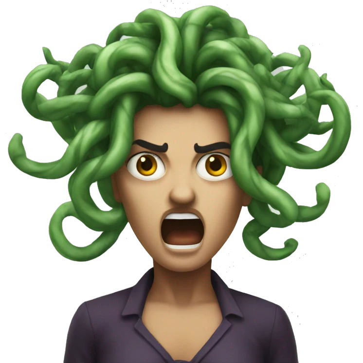 Medusa angry emoji