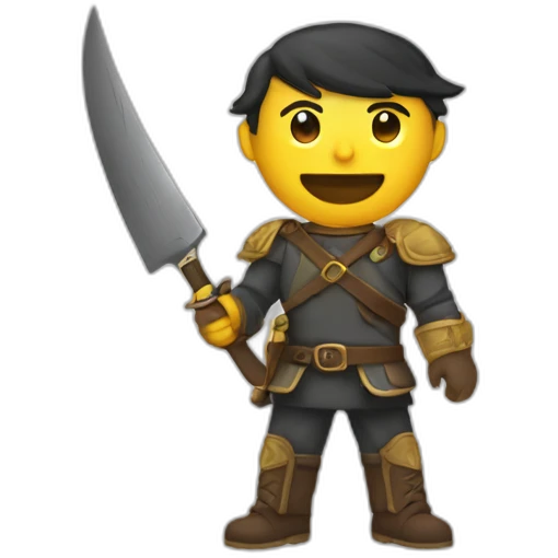 ricardo fort con cuchillo emoji