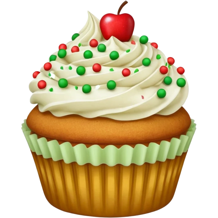 Apple cupcake emoji