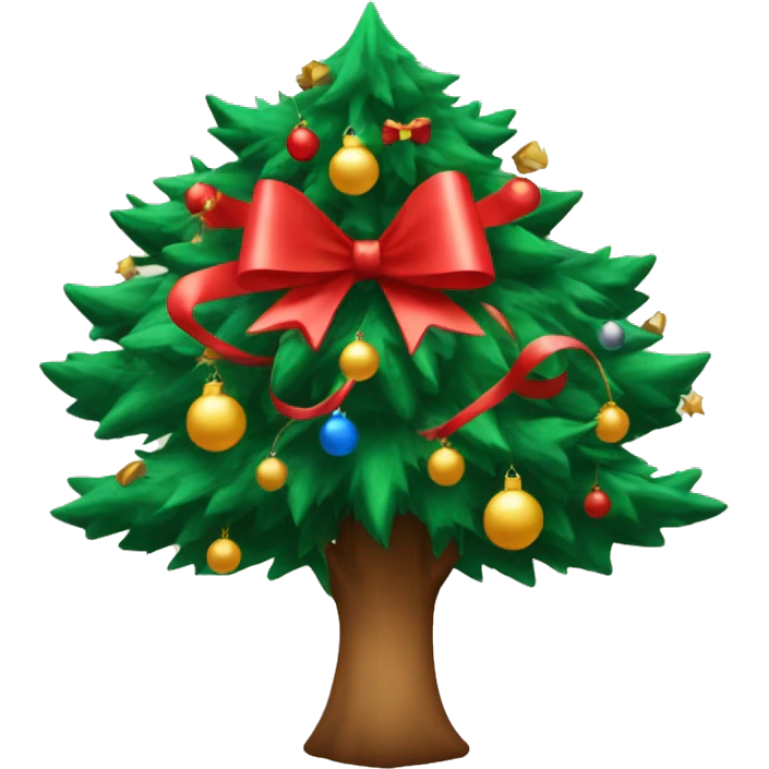 Árbol de navidad coquette emoji