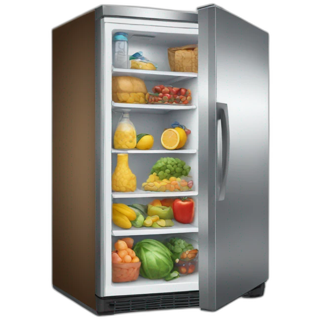 Cargando un refrigerador  emoji
