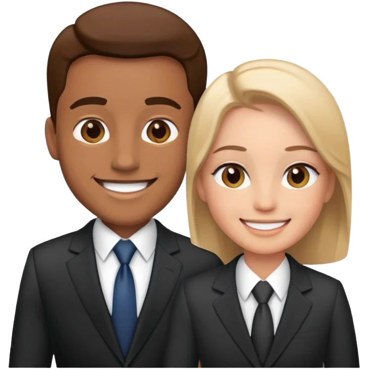 business client meeting with professional emoji