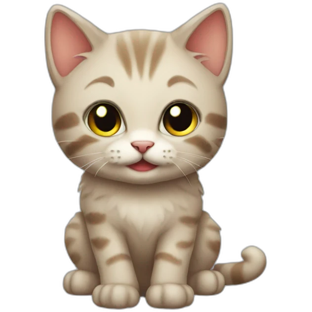 Kitten halloween emoji