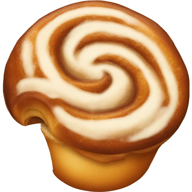 Warm cinnamon bun christmas emoji