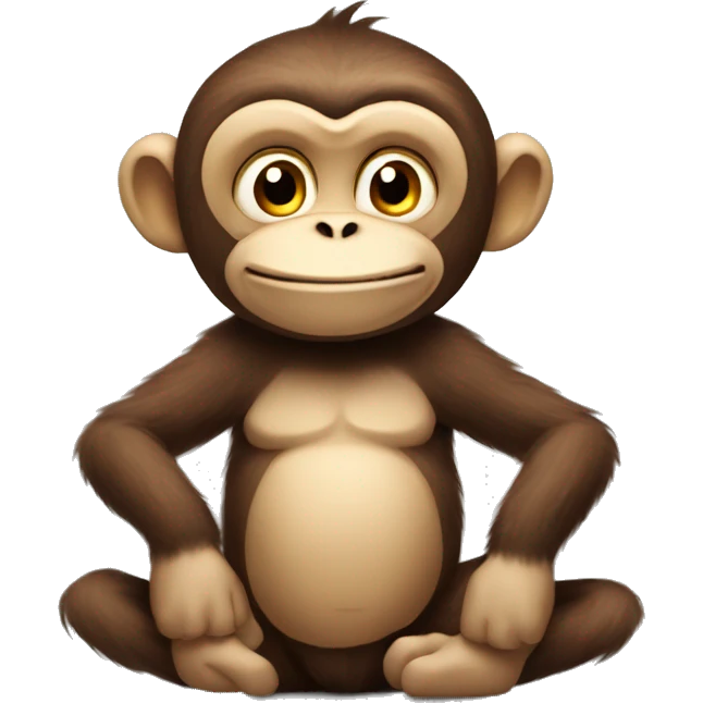 Monkey at work saying "Happy Hump Day" emoji