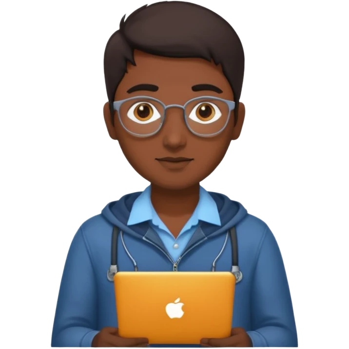 indian software engineer, casual wear emoji