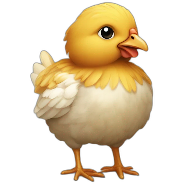 poussin avec poule emoji