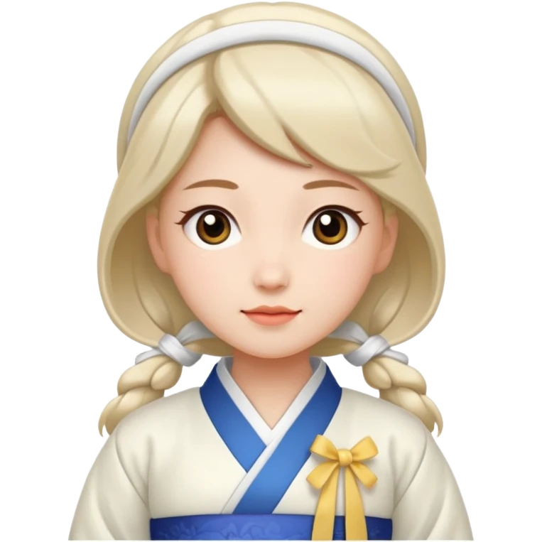 woman in white hanbok emoji