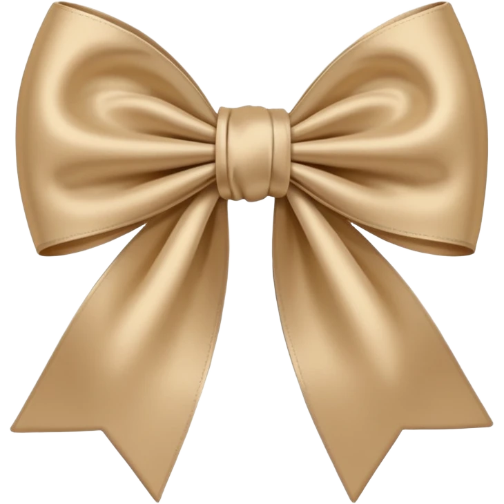 Beige bow emoji