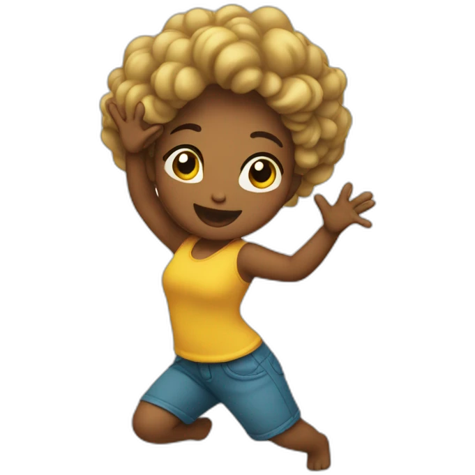 Uma bailando emoji