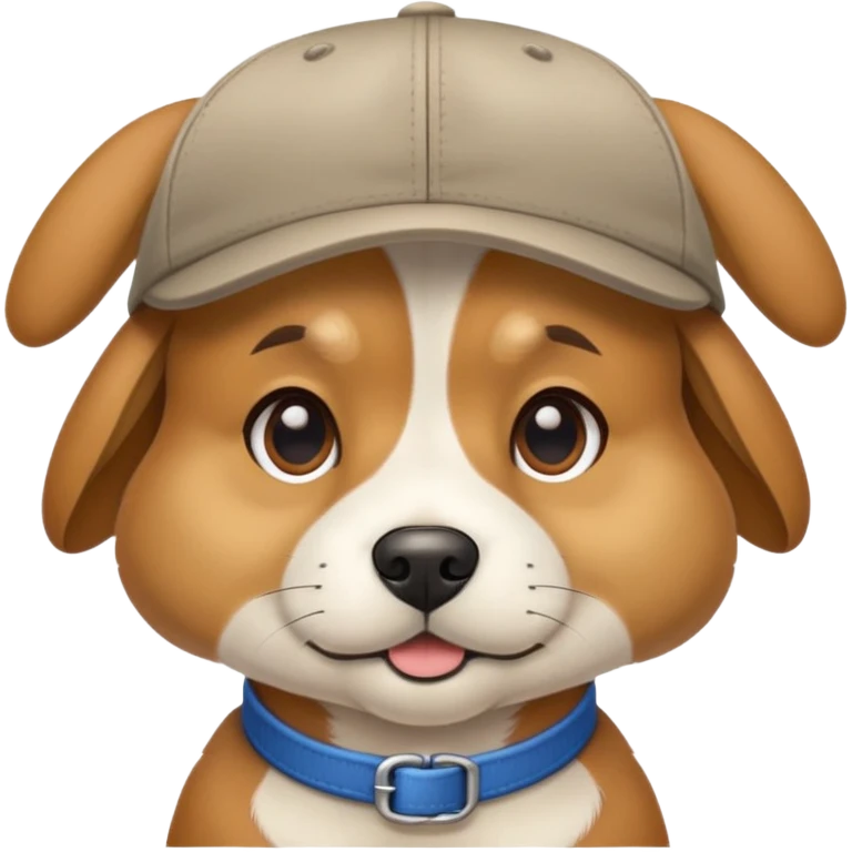 Perro con gorra emoji