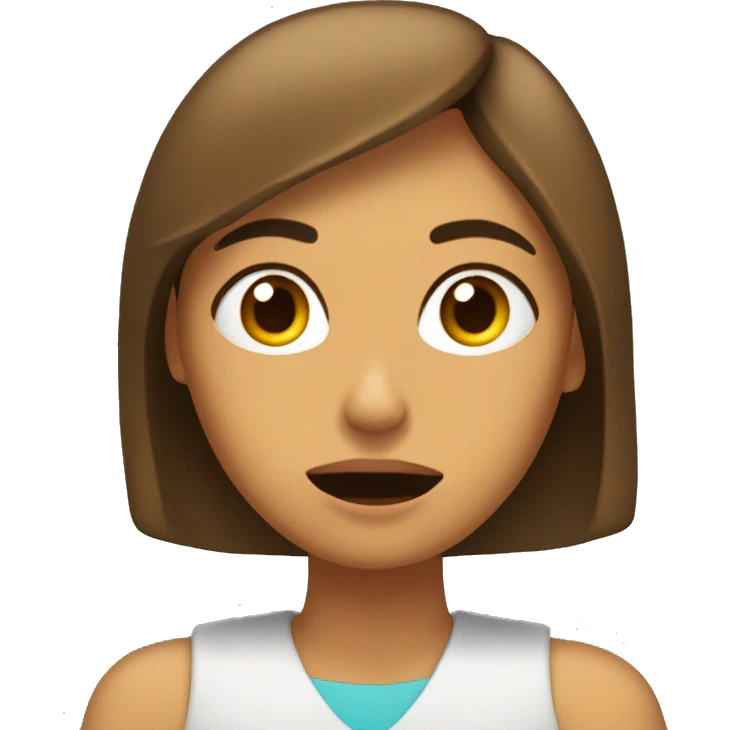 Chica morena durmiendo  emoji